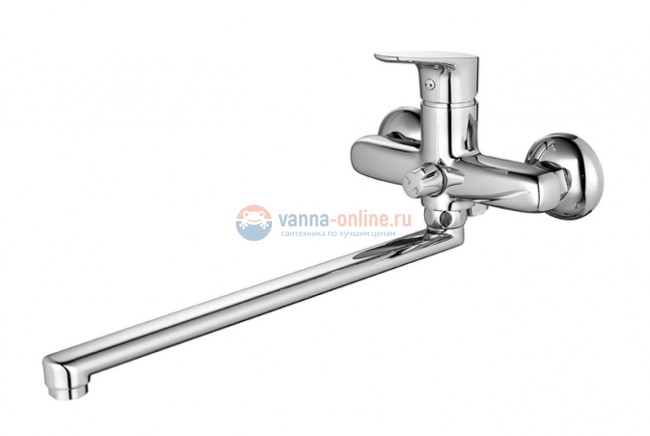 Смеситель Iddis Zodiac ZODSBL2i10WA с длинным изливом, для ванны и душа, хром