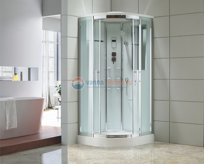 Душевая кабина Black&White Galaxy G5501 1000, 100 x 100 см, гидромассажная