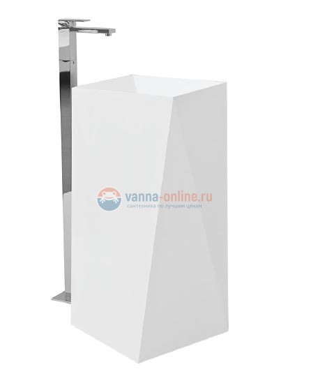 Раковина ArtCeram Sharp OSL008 01, 00, напольная отдельностоящая, 50 х 50 х 85 см