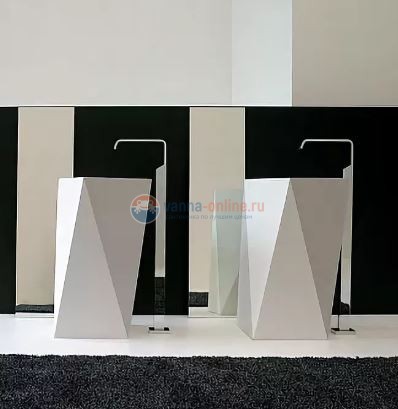 Раковина ArtCeram Sharp OSL008 01, 00, напольная отдельностоящая, 50 х 50 х 85 см