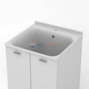 Раковина Kerasan Aquadom 029401*1, 60 x 60 см, 1 отверстие, без тумбы и сифона 7535, белый Раковина Kerasan Aquadom 029401*1, 60 x 60 см, 1 отверстие, без тумбы и сифона 7535, белый