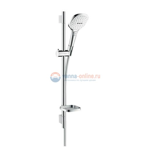 Душевой гарнитур Hansgrohe Raindance Select E 120 26622400, хром/белый Душевой гарнитур Hansgrohe Raindance Select E 120 26622400, хром/белый