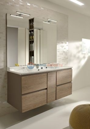 Тумба под раковину Jacob Delafon Soprano 140 EB1332-N18, цвет - белый глянец, 136*53,5 см