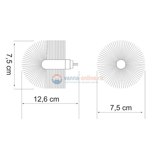 Ершик для унитаза WasserKraft К-012 без ручки