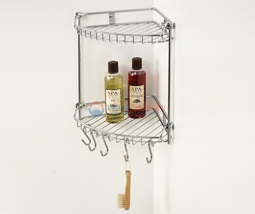 Полка металлическая двойная WasserKRAFT К-1222