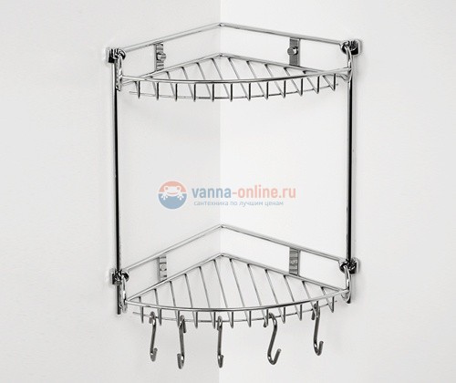 Полка металлическая двойная WasserKRAFT К-1222