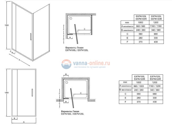 Душевая дверь Jacob Delafon Torsion E87N120L-GA, складывающаяся, 120*195 см Душевая дверь Jacob Delafon Torsion E87N120L-GA, складывающаяся, 120*195 см