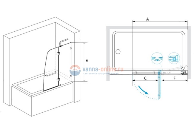 Шторка на ванну RGW SC-13, 01111311-11, 110 x 150 см стекло прозрачное, хром Шторка на ванну RGW SC-13, 01111311-11, 110 x 150 см стекло прозрачное, хром