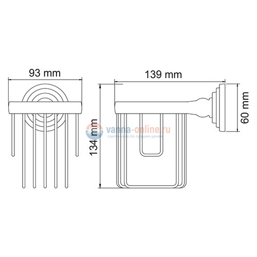 Держатель освежителя воздуха WasserKRAFT Ammer 7045