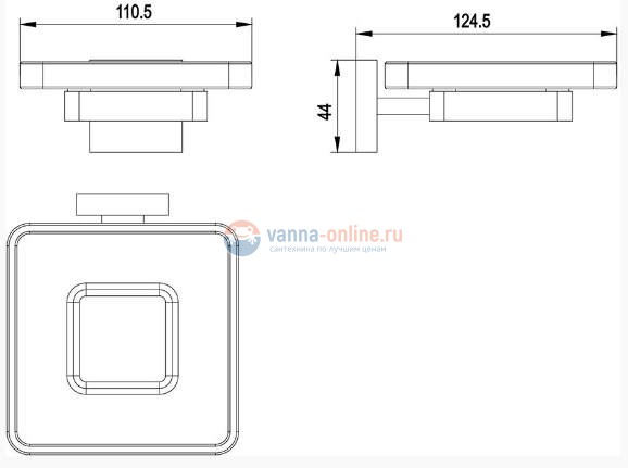 Мыльница подвесная Timo Selene 10022/00