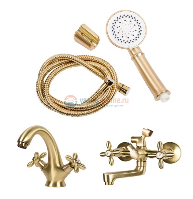 Комплект смесителей Agger Retro A1931188, бронза