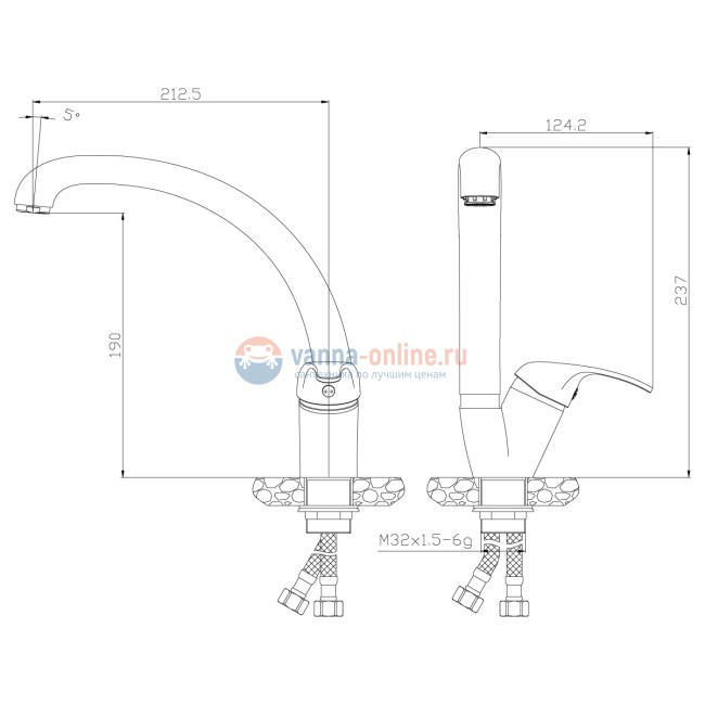 Смеситель Rossinka Y35-23U для кухни Смеситель Rossinka Y35-23U для кухни