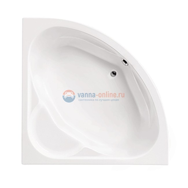 Ванна акриловая Santek Карибы WH111982 140 х 140 см с монтажным комплектом 1WH112430