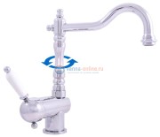 Смеситель для раковины Rav-Slezak Labe L508.5/8, хром/белый