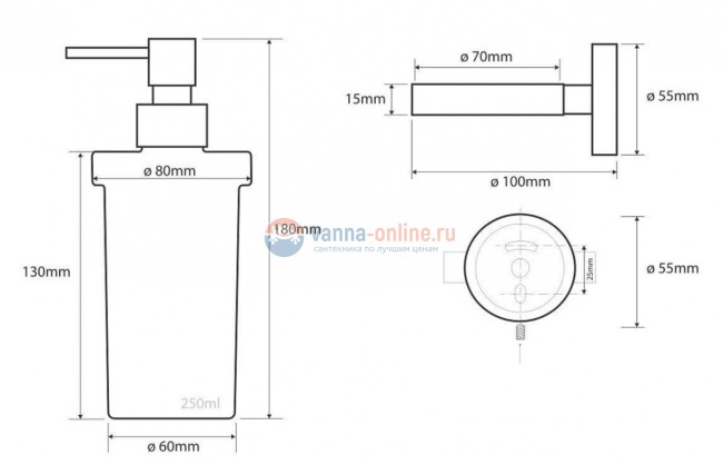 Дозатор жидкого мыла Bemeta Neo 104109016 8 x 10 x 18 см настенный, хром матовый Дозатор жидкого мыла Bemeta Neo 104109016 8 x 10 x 18 см настенный, хром матовый