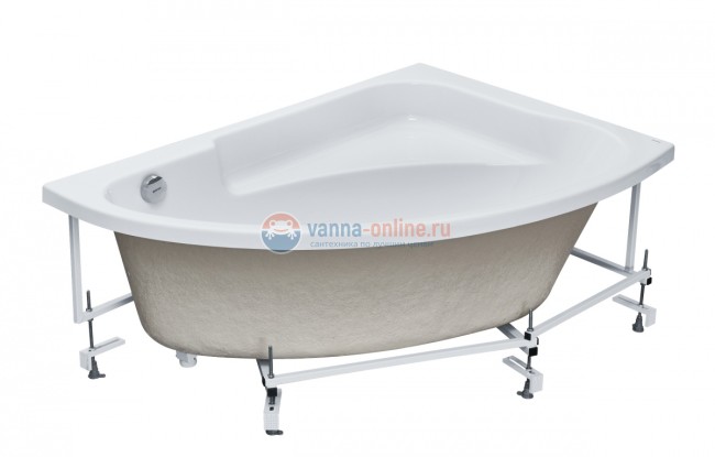 Акриловая ванна Santek Гоа 150-100 1.WH11.2.032/3 с монтажным комплектом 1WH112428