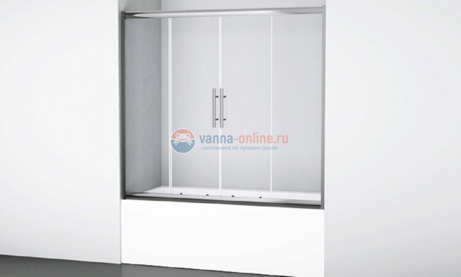 Шторка на ванну WasserKraft Amper 29S02-170, профиль хром, стекла прозрачные Шторка на ванну WasserKraft Amper 29S02-170, профиль хром, стекла прозрачные