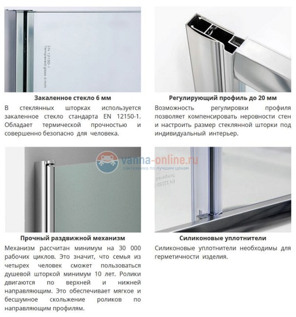 Шторка на ванну WasserKraft Amper 29S02-170, профиль хром, стекла прозрачные Шторка на ванну WasserKraft Amper 29S02-170, профиль хром, стекла прозрачные