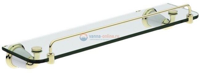 Стеклянная полка Art&Max Bianchi (Бьянки) AM-3682AW-Do, золото Стеклянная полка Art&Max Bianchi (Бьянки) AM-3682AW-Do, золото