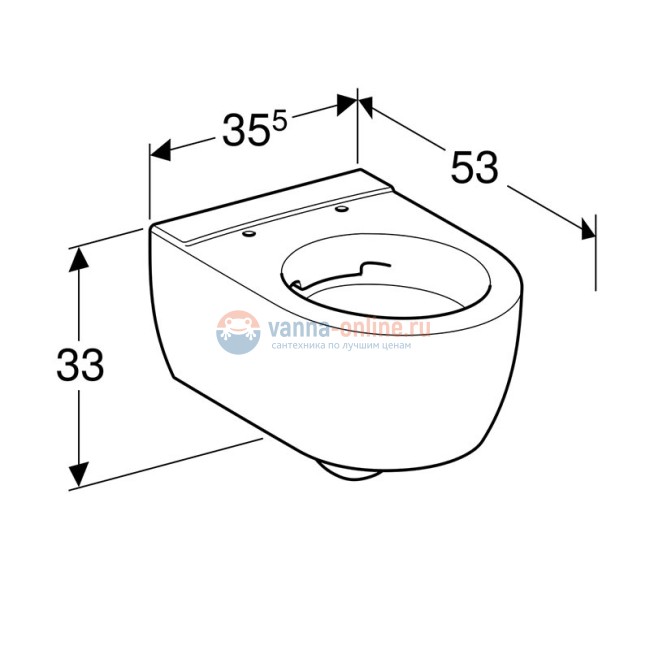 Инсталляция Geberit с безободковым унитазом Geberit iCon 500.362.00.I, сиденье микролифт, комплект Инсталляция Geberit с безободковым унитазом Geberit iCon 500.362.00.I, сиденье микролифт, комплект