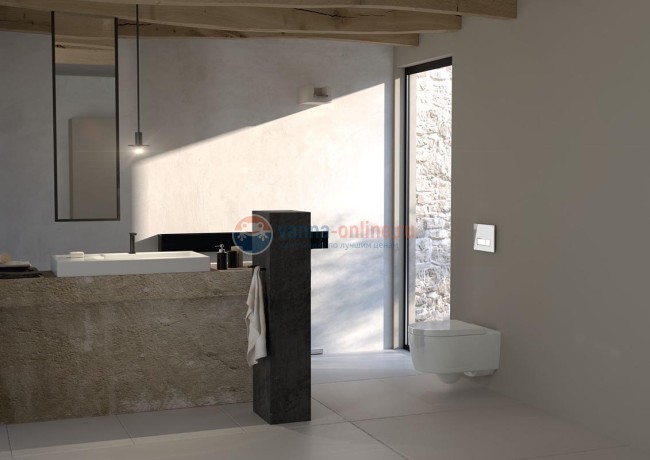 Инсталляция Geberit с безободковым унитазом Geberit iCon 500.362.00.I, сиденье микролифт, комплект Инсталляция Geberit с безободковым унитазом Geberit iCon 500.362.00.I, сиденье микролифт, комплект