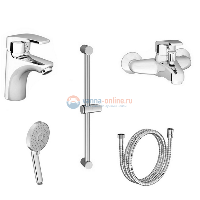 Комплект смесителей 5 в 1 Ravak SET NEO 70508016