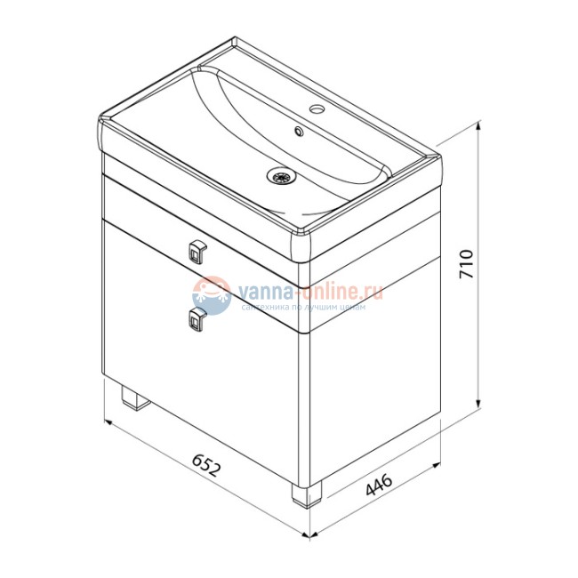 Тумба с раковиной Iddis Carlow CAR70W2i95K 70 см напольная, белая/светлое дерево Тумба с раковиной Iddis Carlow CAR70W2i95K 70 см напольная, белая/светлое дерево
