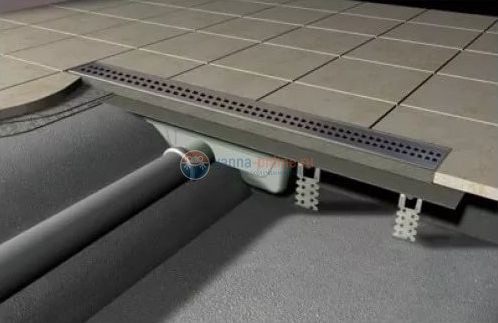 Душевой трап AlcaPlast 550 APZ9-550M Simple с решеткой и опорами Душевой трап AlcaPlast 550 APZ9-550M Simple с решеткой и опорами