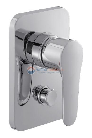 Смеситель Jacob Delafon July E98714-CP для ванны и душа, встраиваемый, внешняя часть Смеситель Jacob Delafon July E98714-CP для ванны и душа, встраиваемый, внешняя часть