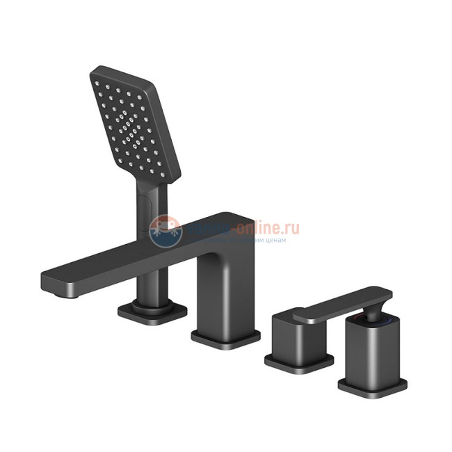 Смеситель Timo Torne 4330/03Y для ванны, на борт ванны, черный Смеситель Timo Torne 4330/03Y для ванны, на борт ванны, черный