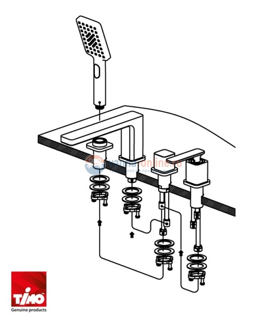 Смеситель Timo Torne 4330/03Y для ванны, на борт ванны, черный Смеситель Timo Torne 4330/03Y для ванны, на борт ванны, черный