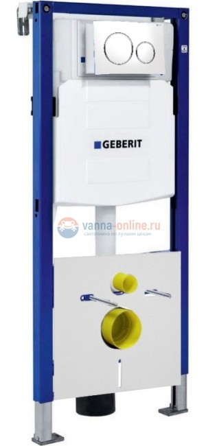 Инсталляция Geberit 111.300.00.5 Duofix UP320 для унитаза в комплекте с клавишей Geberit Sigma 115.882.KJ.1, крепежом и шумоизоляциейт блоком для ароматических таблеток