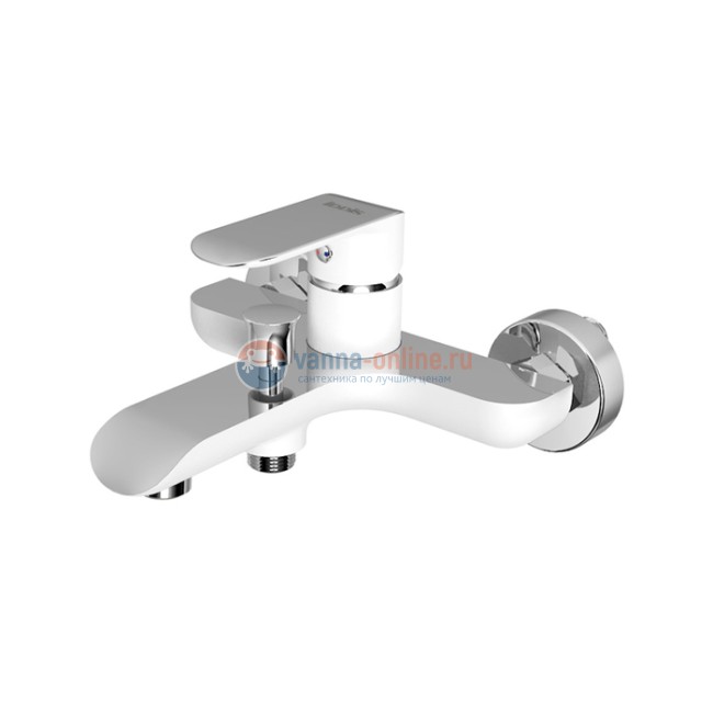 Смеситель Iddis Calipso CALSB00i02WA для ванны, белый/хром Смеситель Iddis Calipso CALSB00i02WA для ванны, белый/хром