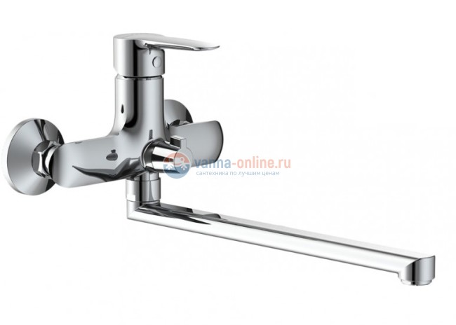 Смеситель Iddis Cuba CUBSBL2i10WA с длинным изливом, для ванны, хром