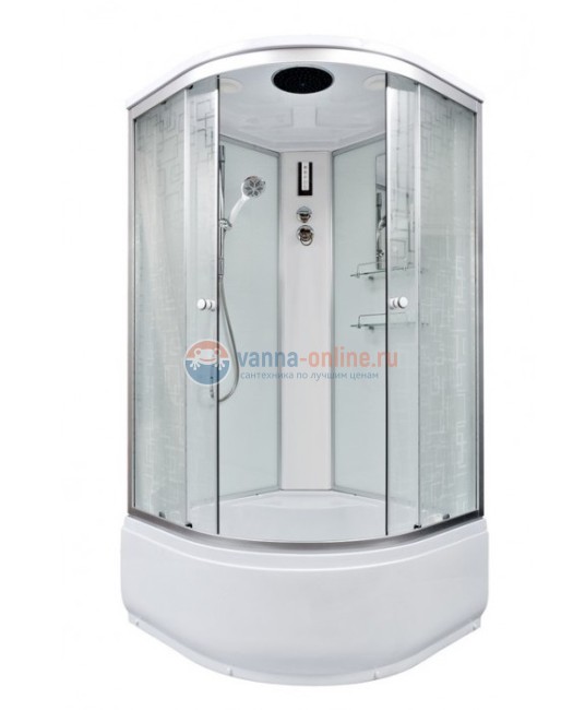 Душевая кабина Deto Em EM4590 эл 90 x 90 см, с крышей, с электрикой