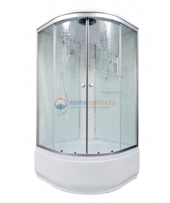 Душевая кабина Deto Em EM4590 эл 90 x 90 см, с крышей, с электрикой