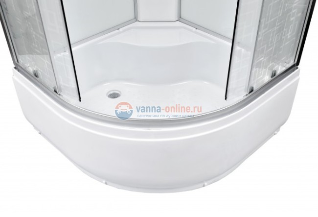 Душевая кабина Deto Em EM4590 эл 90 x 90 см, с крышей, с электрикой