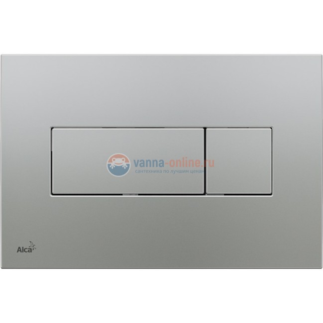 Клавиша смыва AlcaPlast M372, хром матовый