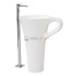 Раковина ArtCeram Cup OSL004 01, 00, напольная отдельностоящая, цвет - белый, 69 х 50 х 85 см