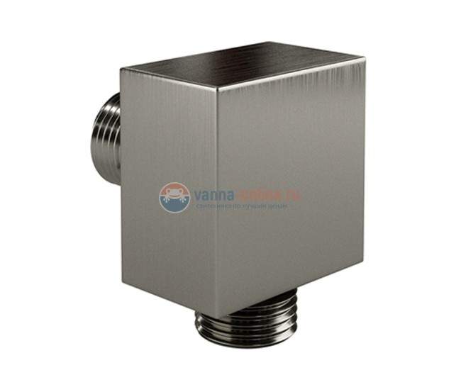 Подключение шланга WasserKRAFT A179, PVD-покрытие оружейная сталь