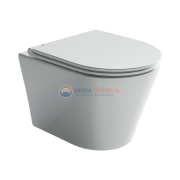 Подвесной унитаз Ceramica Nova Forma Rimless безободковый, с сиденьем Soft Close, CN3011