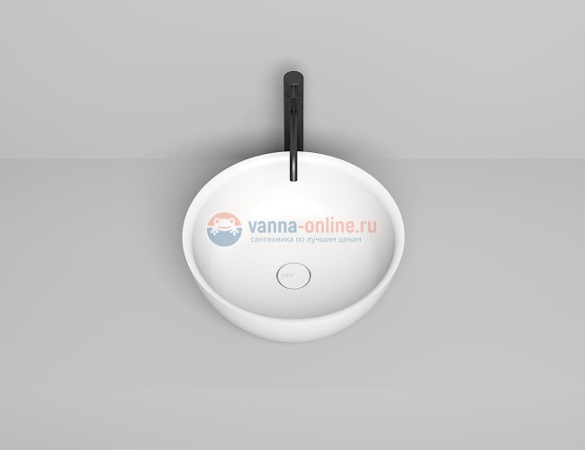 Раковина накладная Salini Alda 02, 42,5 x 42,5 x 15,5 см, из материала Solix, белая матовая 1102210M