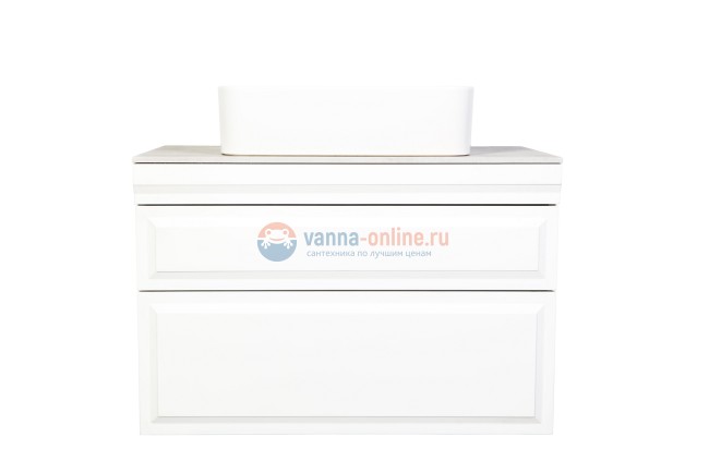 Тумба с раковиной Orange Modi 75 см, подвесная, цвет - белый софт Тумба с раковиной Orange Modi 75 см, подвесная, цвет - белый софт