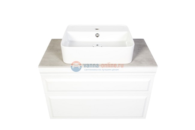 Тумба с раковиной Orange Modi 75 см, подвесная, цвет - белый софт Тумба с раковиной Orange Modi 75 см, подвесная, цвет - белый софт