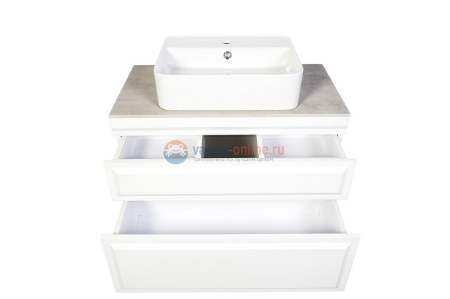 Тумба с раковиной Orange Modi 75 см, подвесная, цвет - белый софт Тумба с раковиной Orange Modi 75 см, подвесная, цвет - белый софт