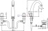 Смеситель Jacob Delafon Elevation E18871 для раковины на 3 отверстия с донным клапаном Смеситель Jacob Delafon Elevation E18871 для раковины на 3 отверстия с донным клапаном