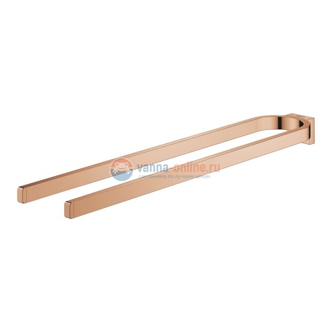 Полотенцедержатель двойной неповоротный Grohe Selection 41059DA0, розовая бронза глянец Полотенцедержатель двойной неповоротный Grohe Selection 41059DA0, розовая бронза глянец