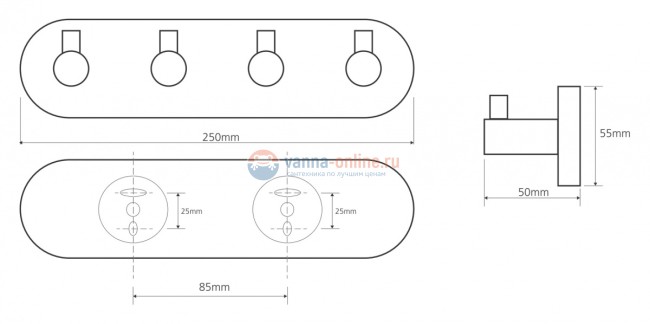 Крючок Bemeta Omega 104405212 Крючок Bemeta Omega 104405212