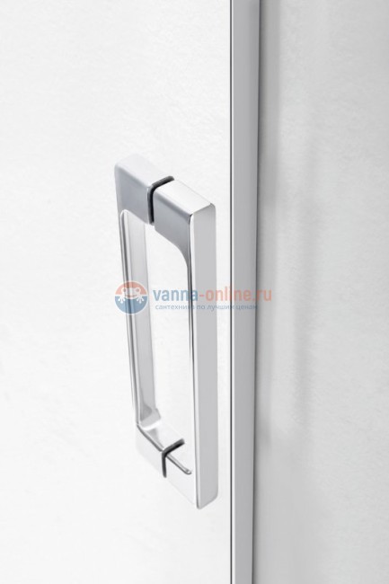 Шторка на ванну Cezares Tandem-soft TANDEM-SOFT-VF-2-180/145-C/P-Cr-IV, 180 х 145 см, стекло прозрачное/матовое, цвет профиля хром