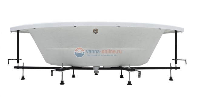 Ванна акриловая Aquanet Vista 150 x 150 см 254389, с каркасом, белая